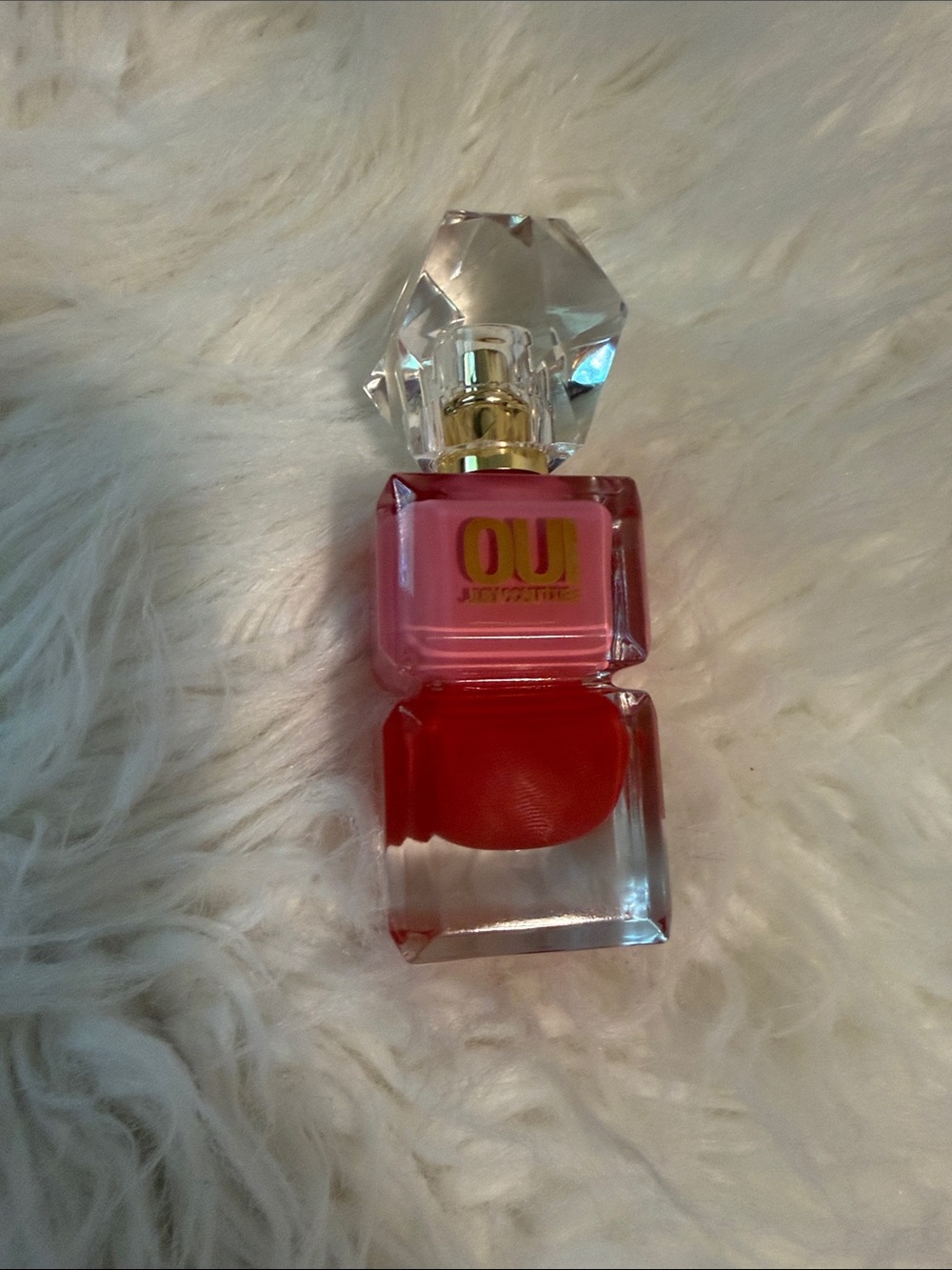Juicy Couture OUI Layered Pink & Red Perfume Bottle